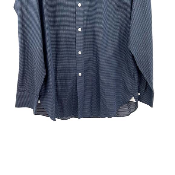 J. Crew Ludlow Stretch Two-Ply Easy-Care Cotton Dress Shirt‎ Dot Blue 16.5 34 - Picture 4 of 7